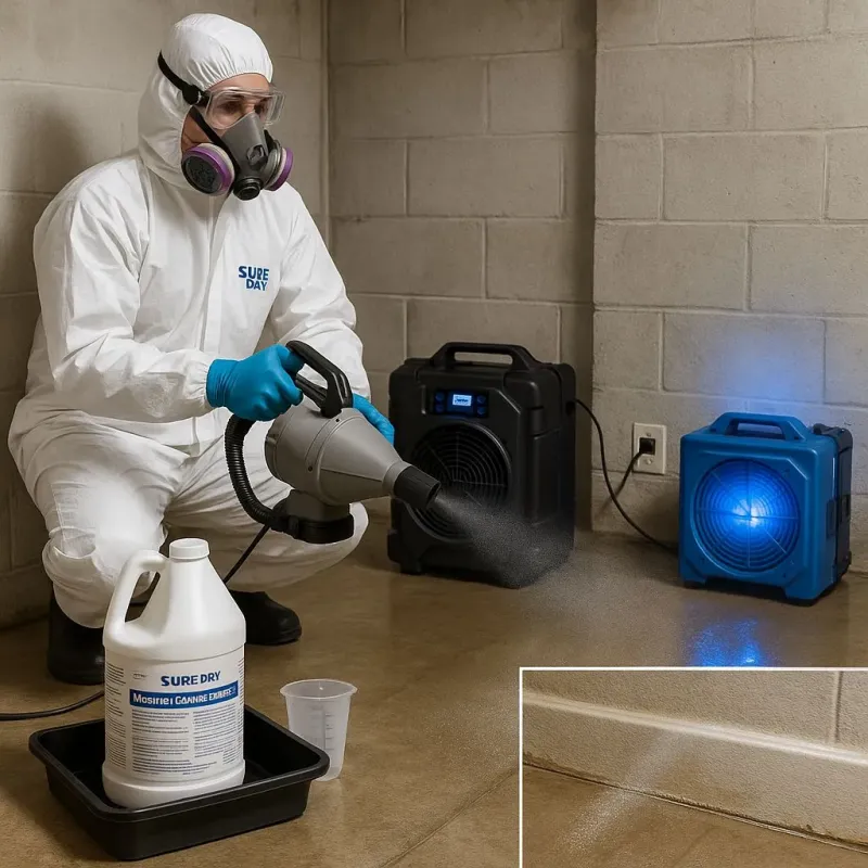Sanitization and Odor Removal process in Lake of the Pines, CA